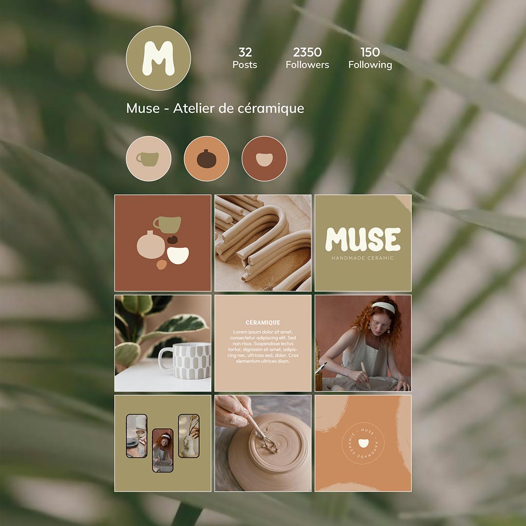 Visuel instagram Muse | Graphisme & Web Design - Moz Studio