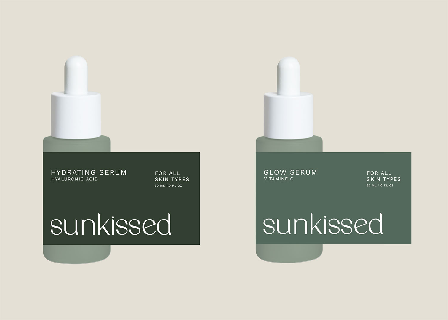 Visuel serum Sunkissed | Graphisme & Web Design - Moz Studio