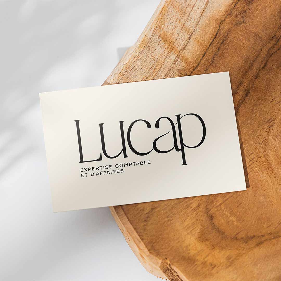 Carte visite Lucap | Graphisme & Web Design - Moz Studio