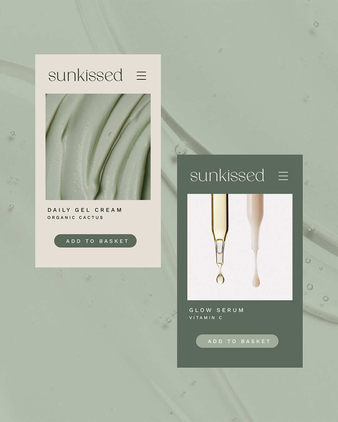 Visuel site web Sunkissed | Graphisme & Web Design - Moz Studio